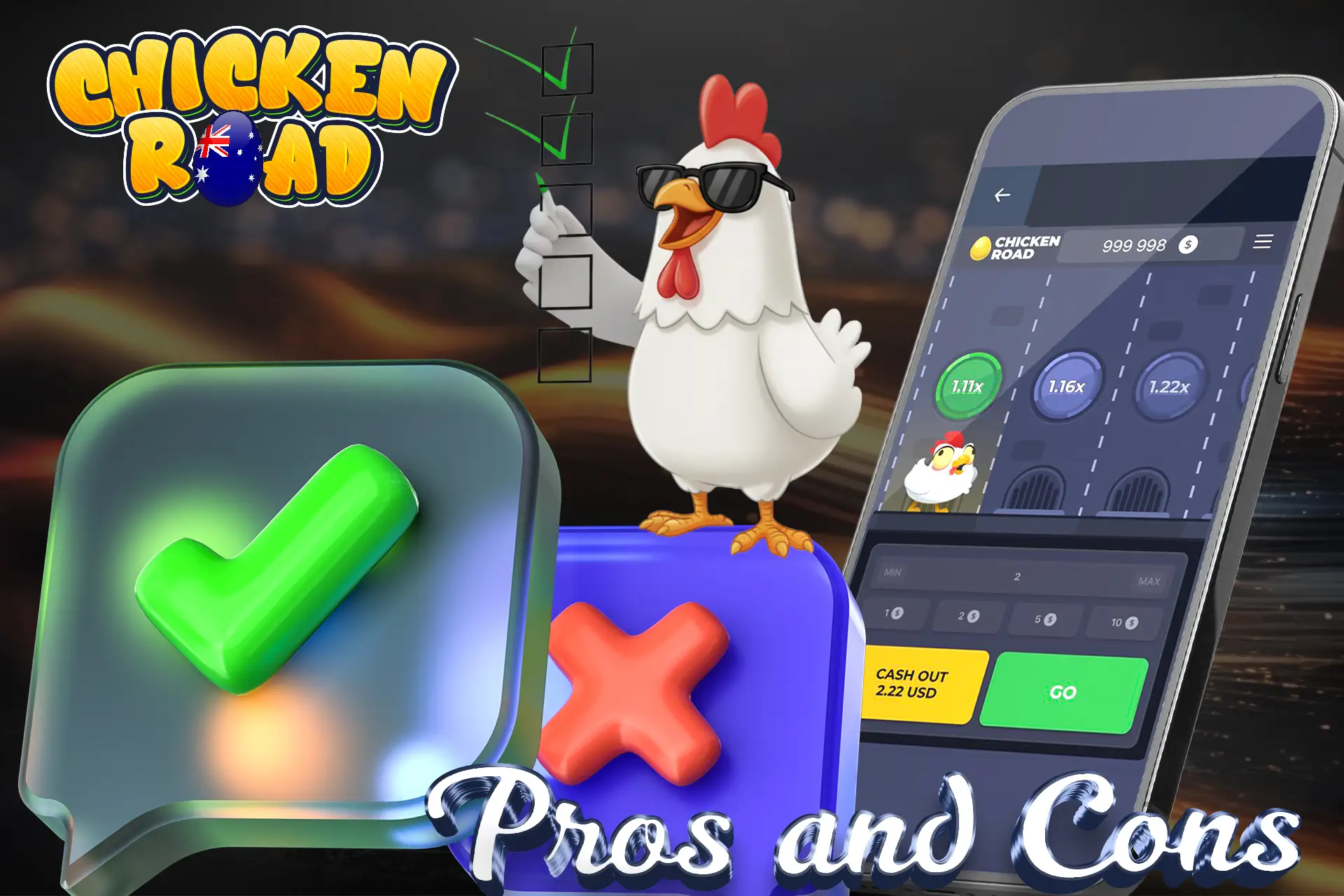 Advantages and disadvantages of the game Chicken Road