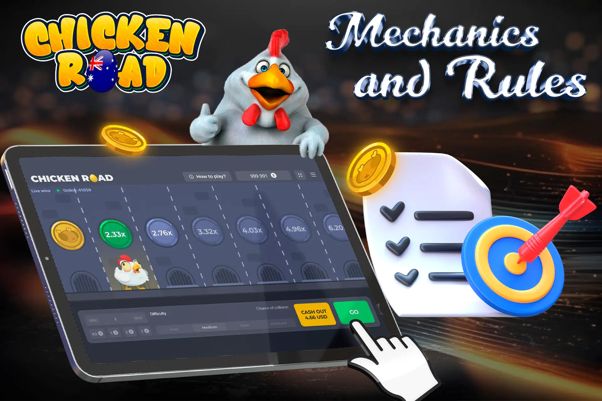 Simple and exciting gameplay Chicken Road